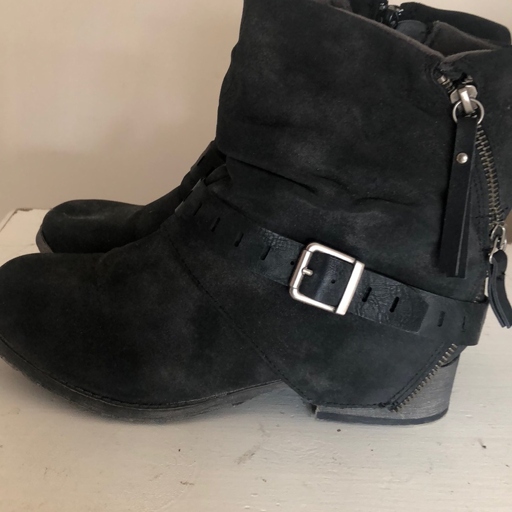 Cute black booties purchased from DSW.